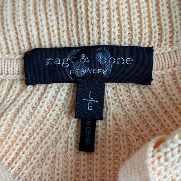 Rag & Bone Archetype Demi Hoodie Sweater Jacket Yellow Size Large - Picture 10 of 15